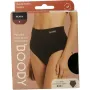 Boody Menstruatieondergoed bikinislip zwart lich/norm S