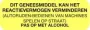 Blockland Strooketiket reactievermogen geel 30 x 10mm