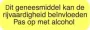Blockland Strooketiket rijvaardigheid alcohol 30 x 7mm