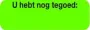 Blockland Strooketiket u hebt nog tegoed 30 x 10mm