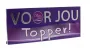 Voor Jou! Wensreep topper