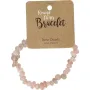 Steengoed Splitkralen armband roze kwarts op kaart