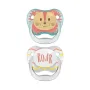 Dr Brown's Fopspeen prevent animal faces F1 blauw