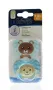 Dr Brown's Fopspeen prevent animal faces F2 blauw