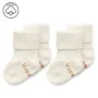 Kipkep Blijf baby sokjes newborn/ prematuur offwhite/wit