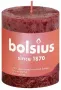 Bolsius Rustiekkaars shine 80/68 velvet red