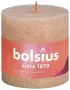 Bolsius Rustiekkaars shine 100/100 misty pink