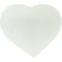 Steengoed Hart seleniet wit ca 6 cm