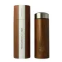 Yoko Drinkfles wood met theefilter isotherm 350ml