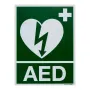 AED Sticker groen pictogram 15x20cm